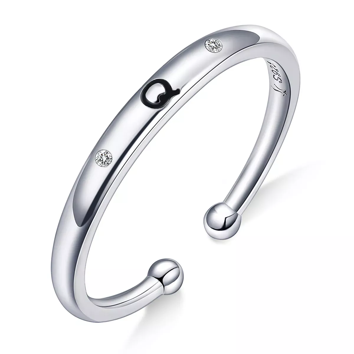 Pandora Style Letter-Q Open Ring - SCR544-Q