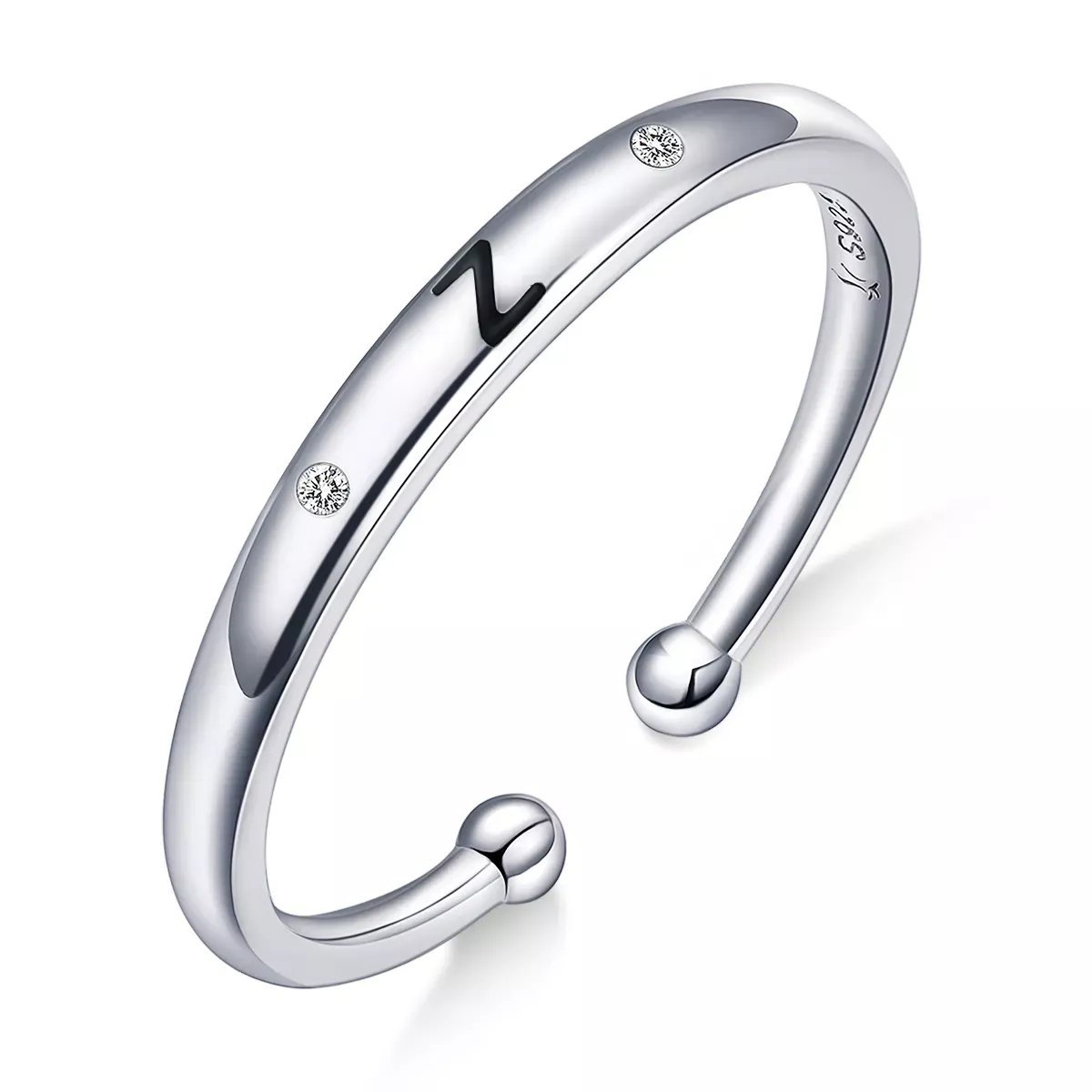 Pandora Style Letter-Z Open Ring - SCR544-Z