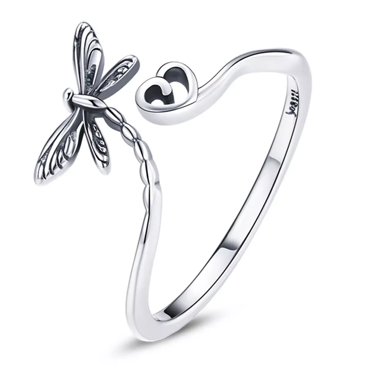 Pandora Style Love Dragonfly Open Ring - SCR734 Pandora Style Love Dragonfly Open Ring - SCR734