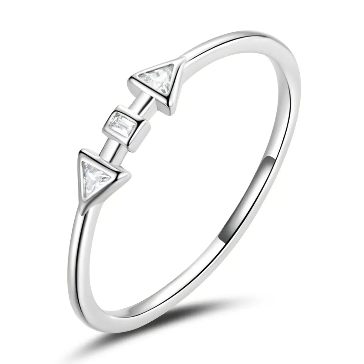 Pandora Style Minimalistic - Arrows Ring - BSR207-A Pandora Style Minimalistic - Arrows Ring - BSR207-A