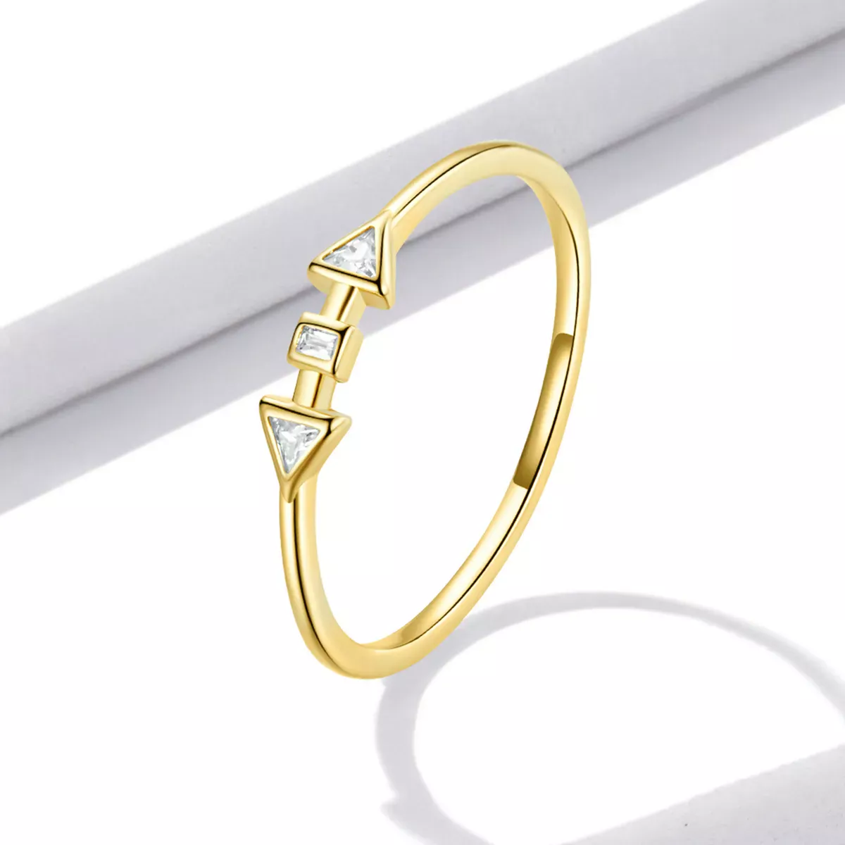 Pandora Style Minimalistic - Arrows Ring - BSR207