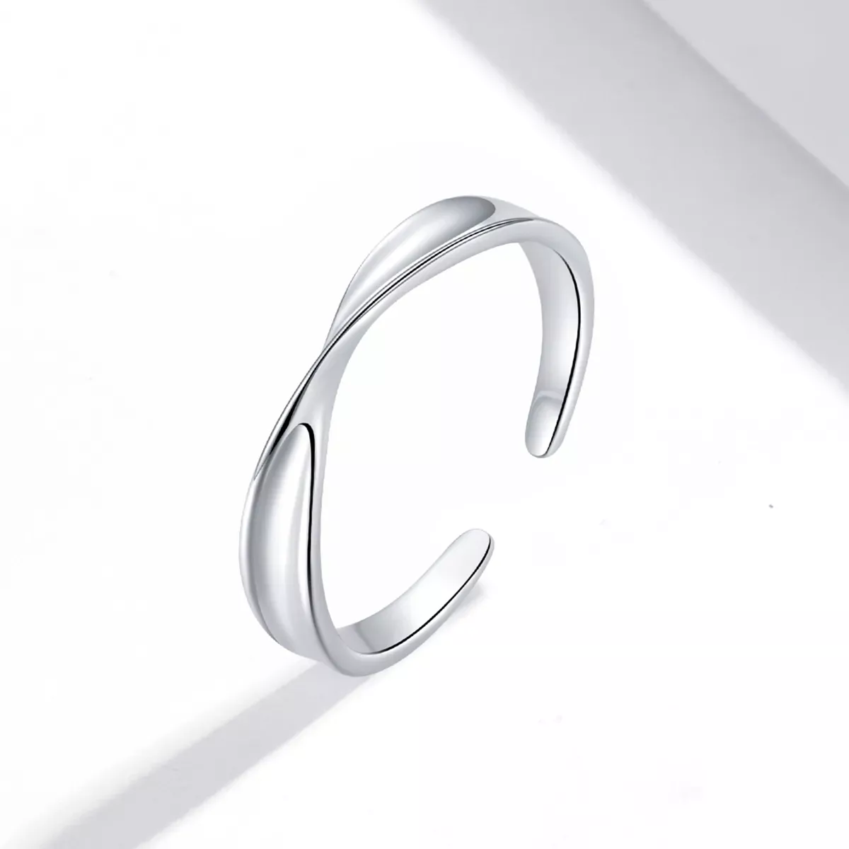 Pandora Style Mobius Ring Pair Ring - Male Open Ring - SCR751