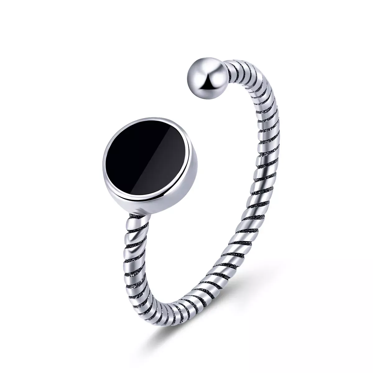 Pandora Style Modern Geometry Open Ring - VSR157