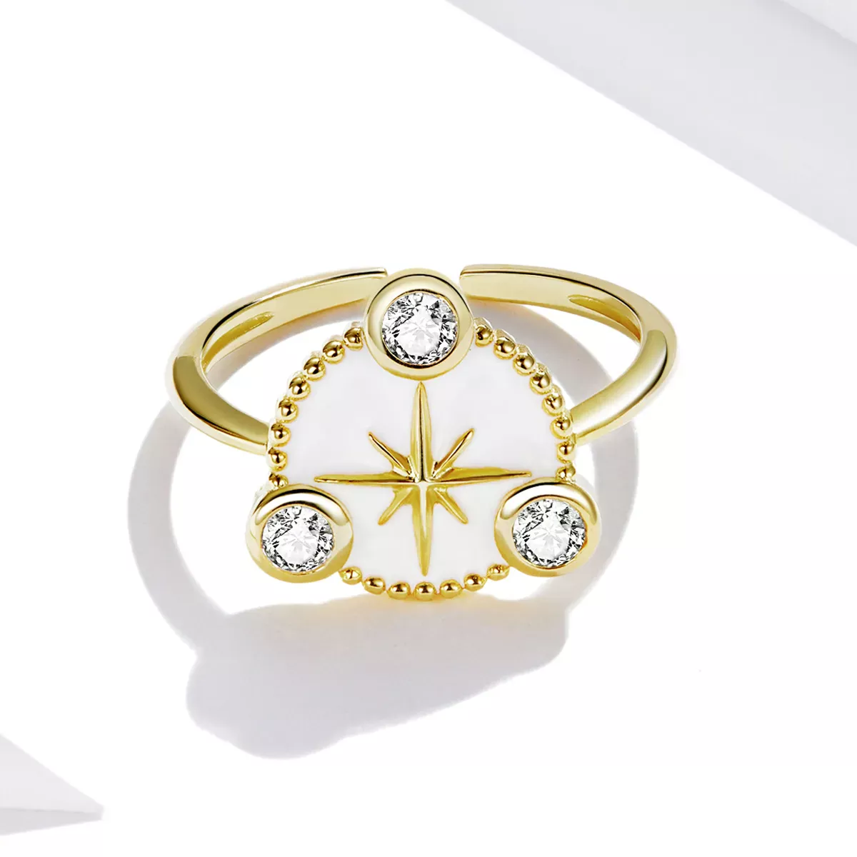 Pandora Style Personality Star Open Ring - SCR733