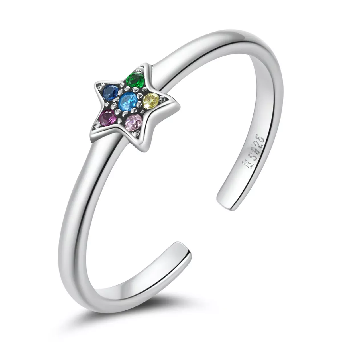 Pandora Style Shine Star Open Ring - SCR777