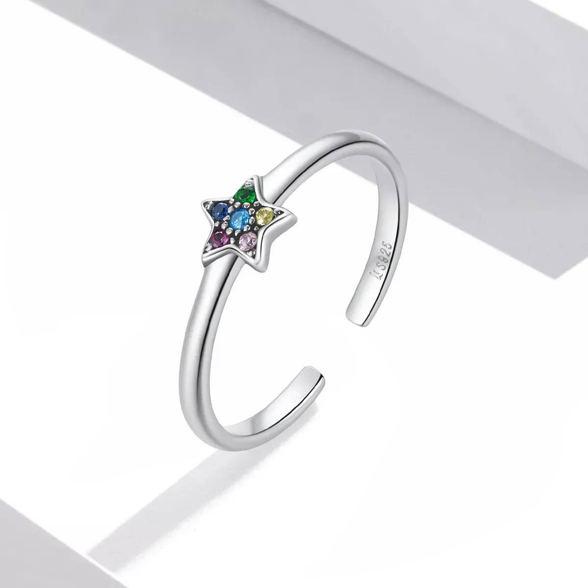 Pandora Style Shine Star Open Ring - SCR777