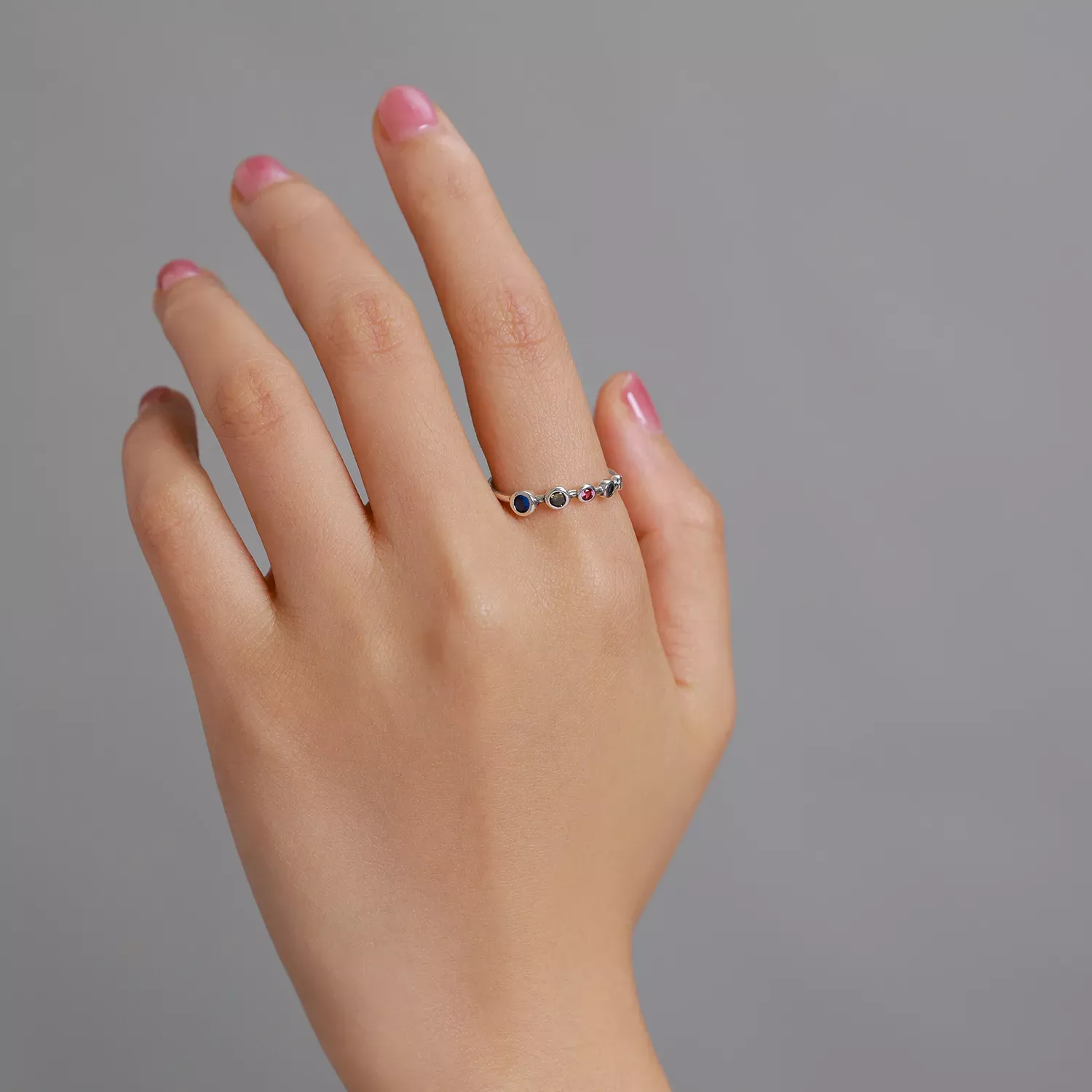 Pandora Style Simple Round Zirconium Open Ring - SCR749