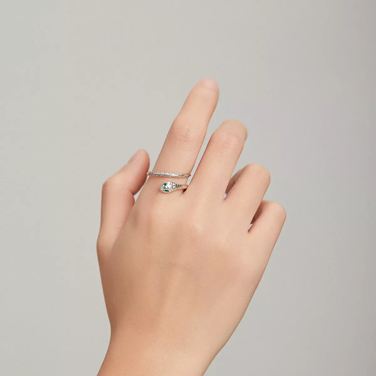 Pandora Style Snake Open Ring - BSR169