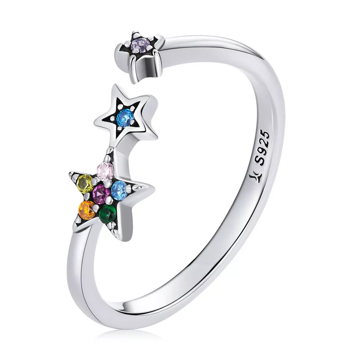 Pandora Style Star Open Ring - SCR769 Pandora Style Star Open Ring - SCR769