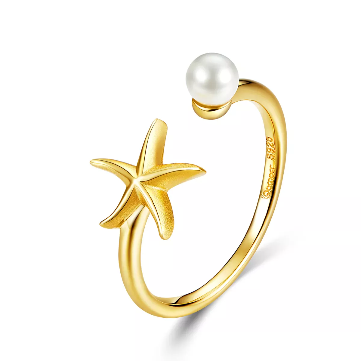Pandora Style Summer Starfish Open Ring - BSR064