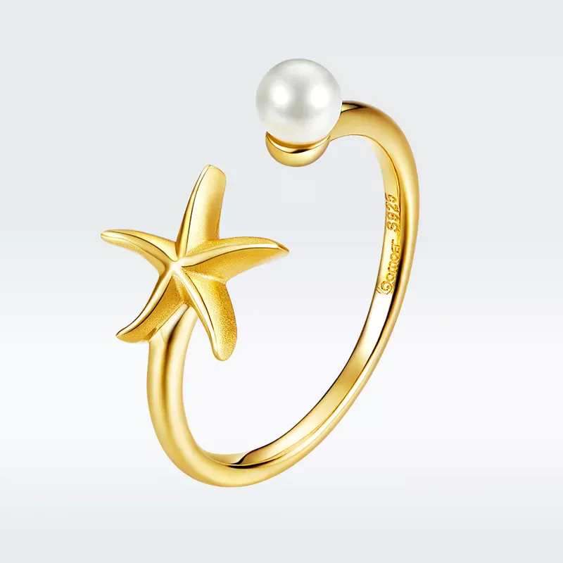 Pandora Style Summer Starfish Open Ring - BSR064