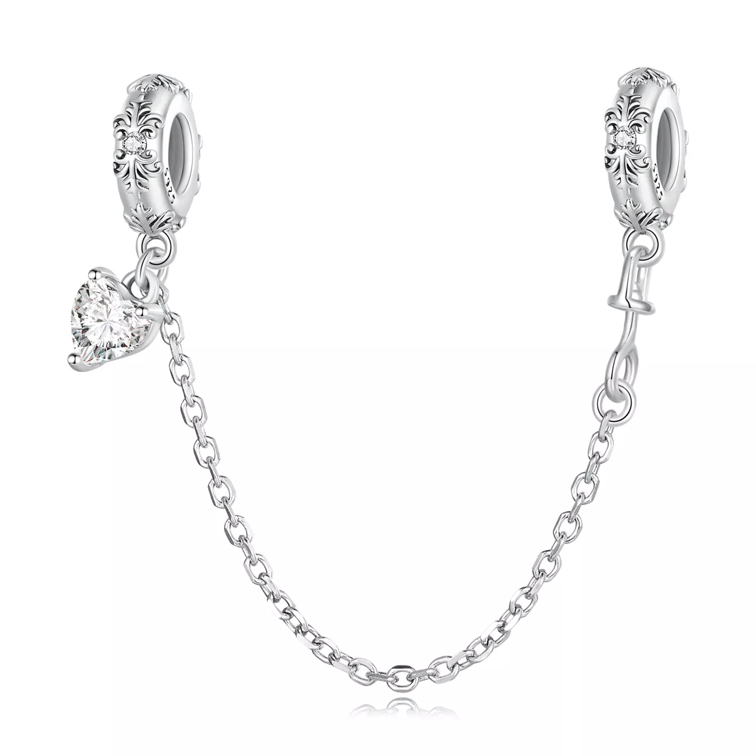 Pandora Style Retro Pattern Safety Chain - SCC2407