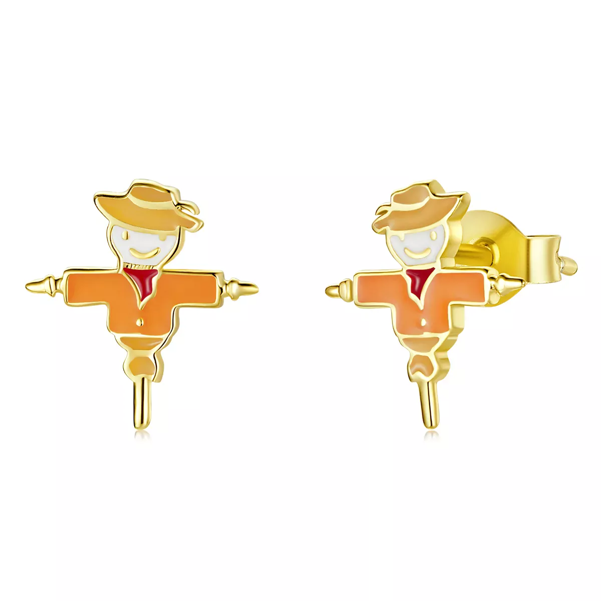 Pandora Style Autumn - Scarecrow Stud Earrings - SCE1243