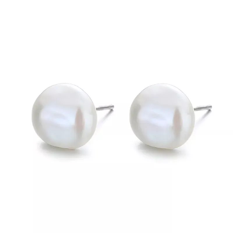 Pandora Style Baroque Pearl Stud Earrings - BSE604