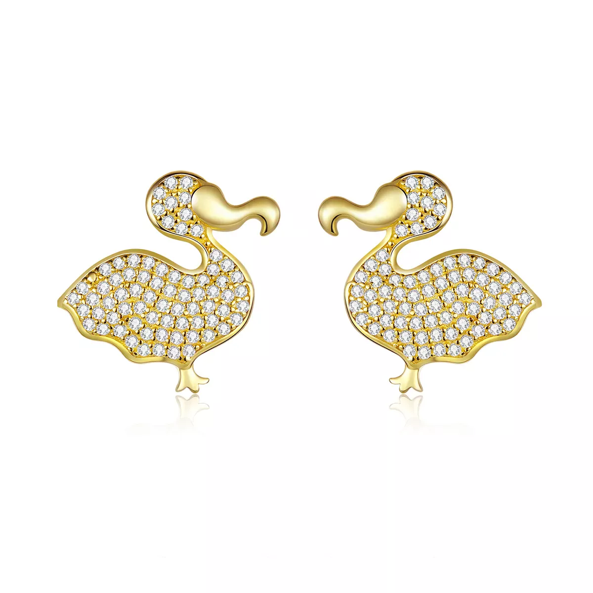 Pandora Style Dodo Bird Stud Earrings - BSE370