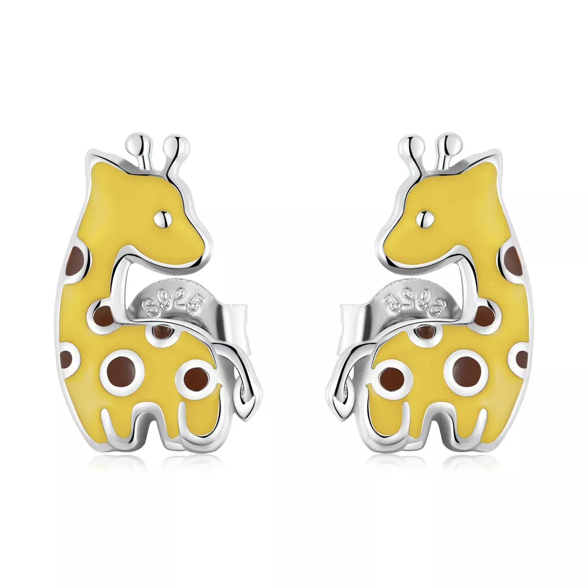 Pandora Style Giraffe Stud Earrings - BSE586
