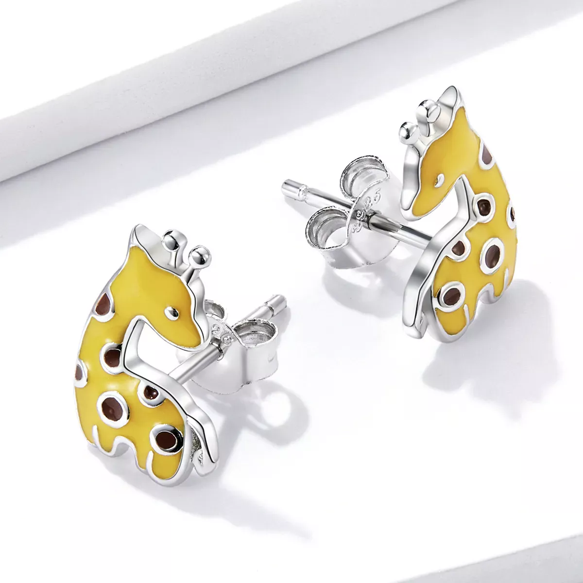 Pandora Style Giraffe Stud Earrings - BSE586