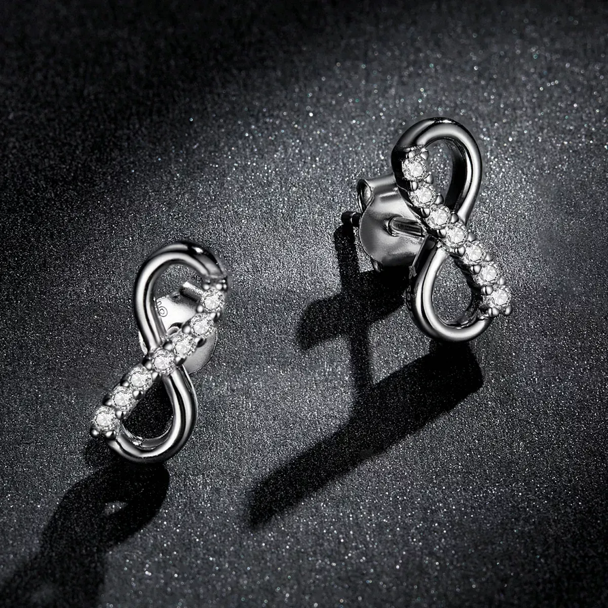 Pandora Style Infinity Symbol - Shine Stud Earrings - BSE543