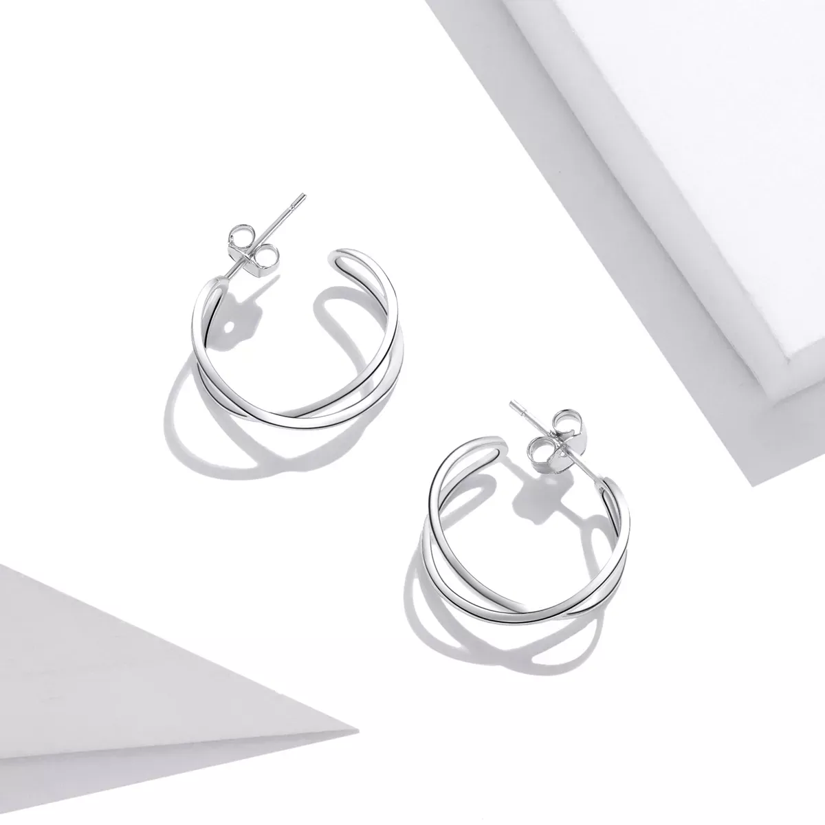 Pandora Style Intertwined Love Stud Earrings - SCE1195