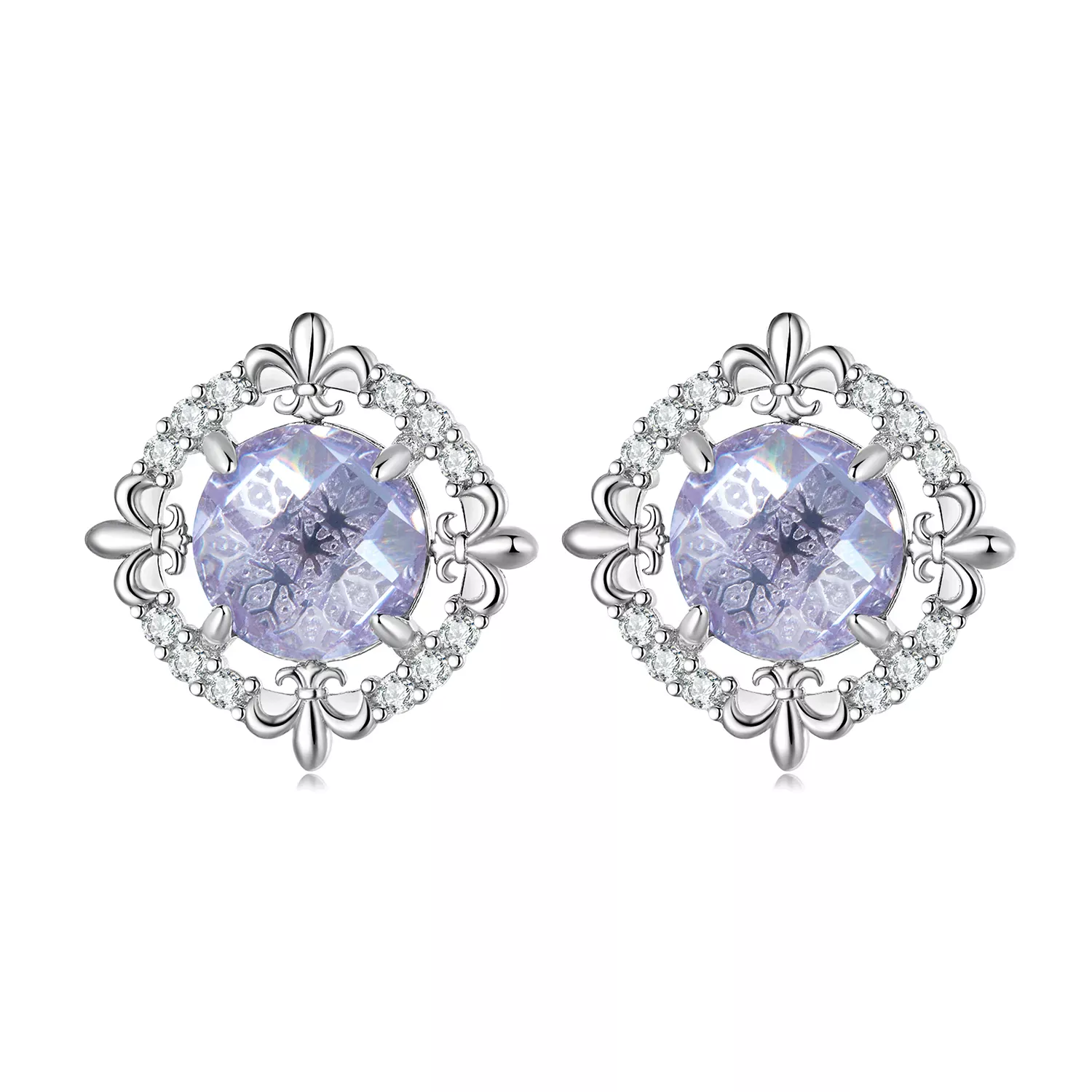 Pandora Style Iris Stud Earrings - BSE667 Pandora Style Iris Stud Earrings - BSE667