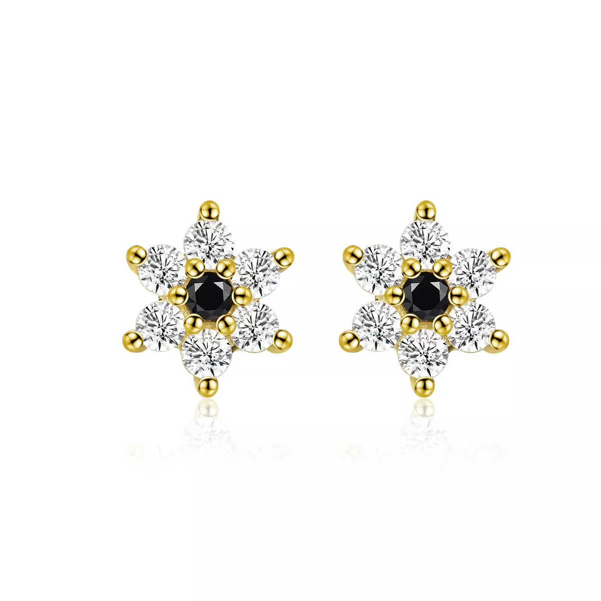 Pandora Style Little Flower Stud Earrings - SCE708 Pandora Style Little Flower Stud Earrings - SCE708