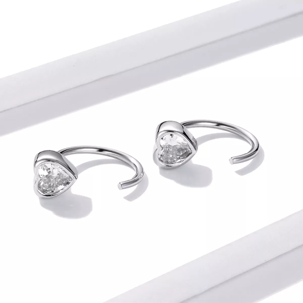 Pandora Style Love Stud Earrings - BSE516