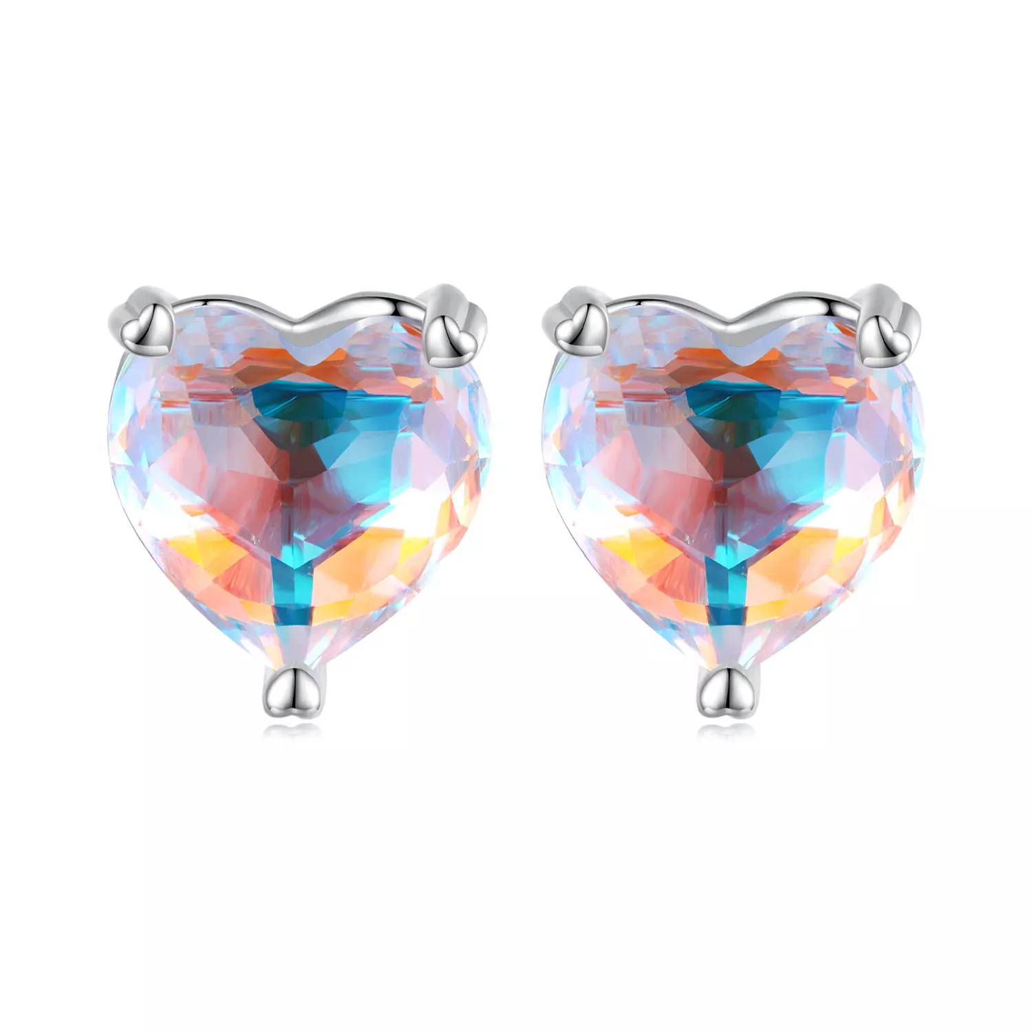 Pandora Style Love Symphony Glass Stud Earrings - BSE713