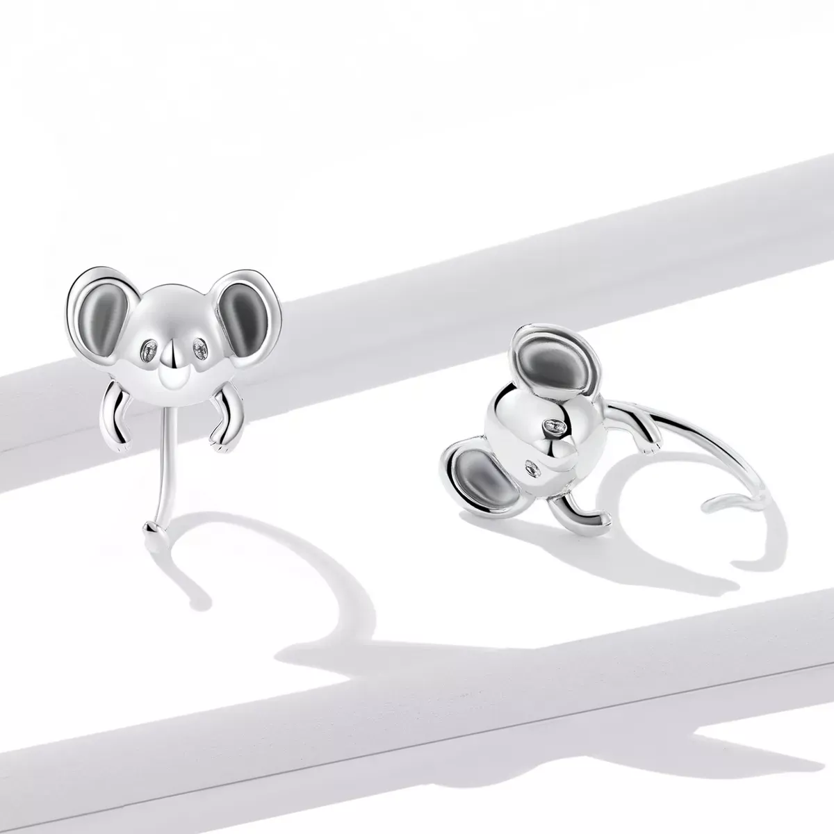 Pandora Style Mini Koala Stud Earrings - BSE566