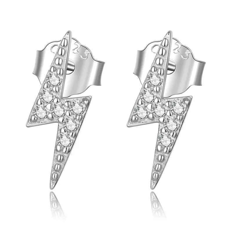 Pandora Style Mini Lightning Stud Earrings - BSE599-A Pandora Style Mini Lightning Stud Earrings - BSE599-A
