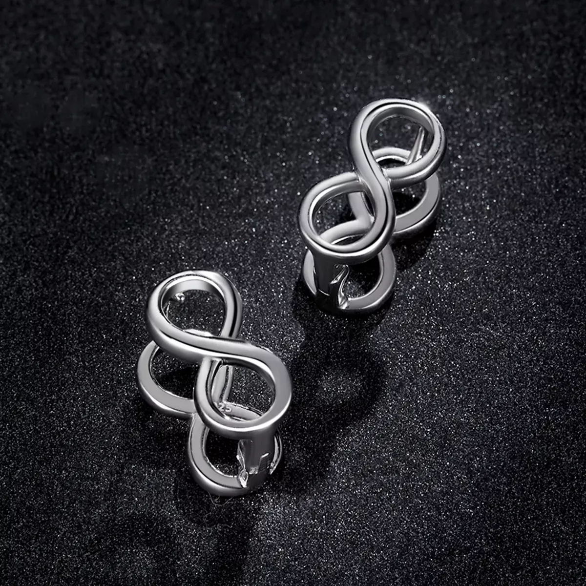 Pandora Style Minimalism - Infinity Stud Earrings - BSE503