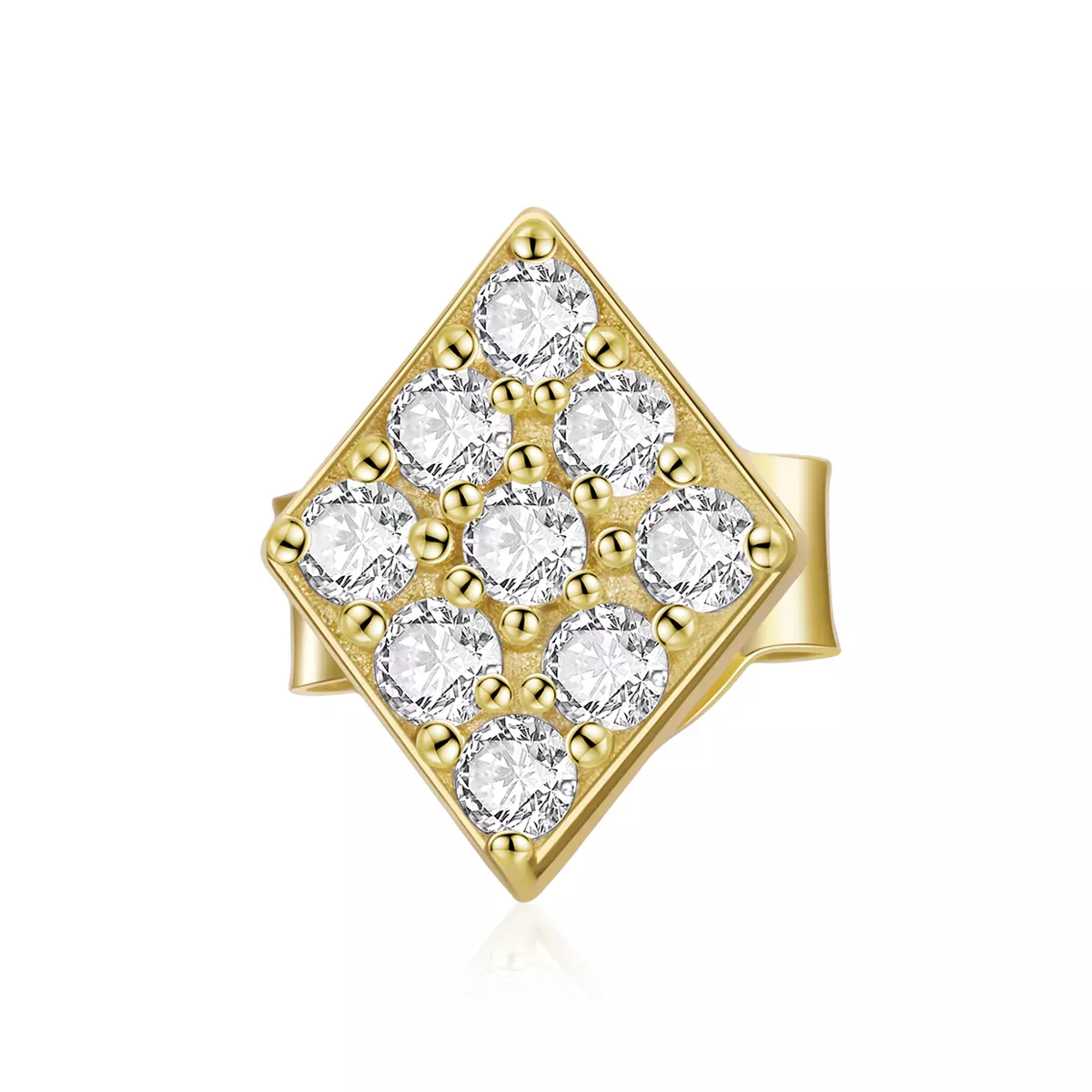 Pandora Style Poker - Cubes Stud Earrings - SCE1055
