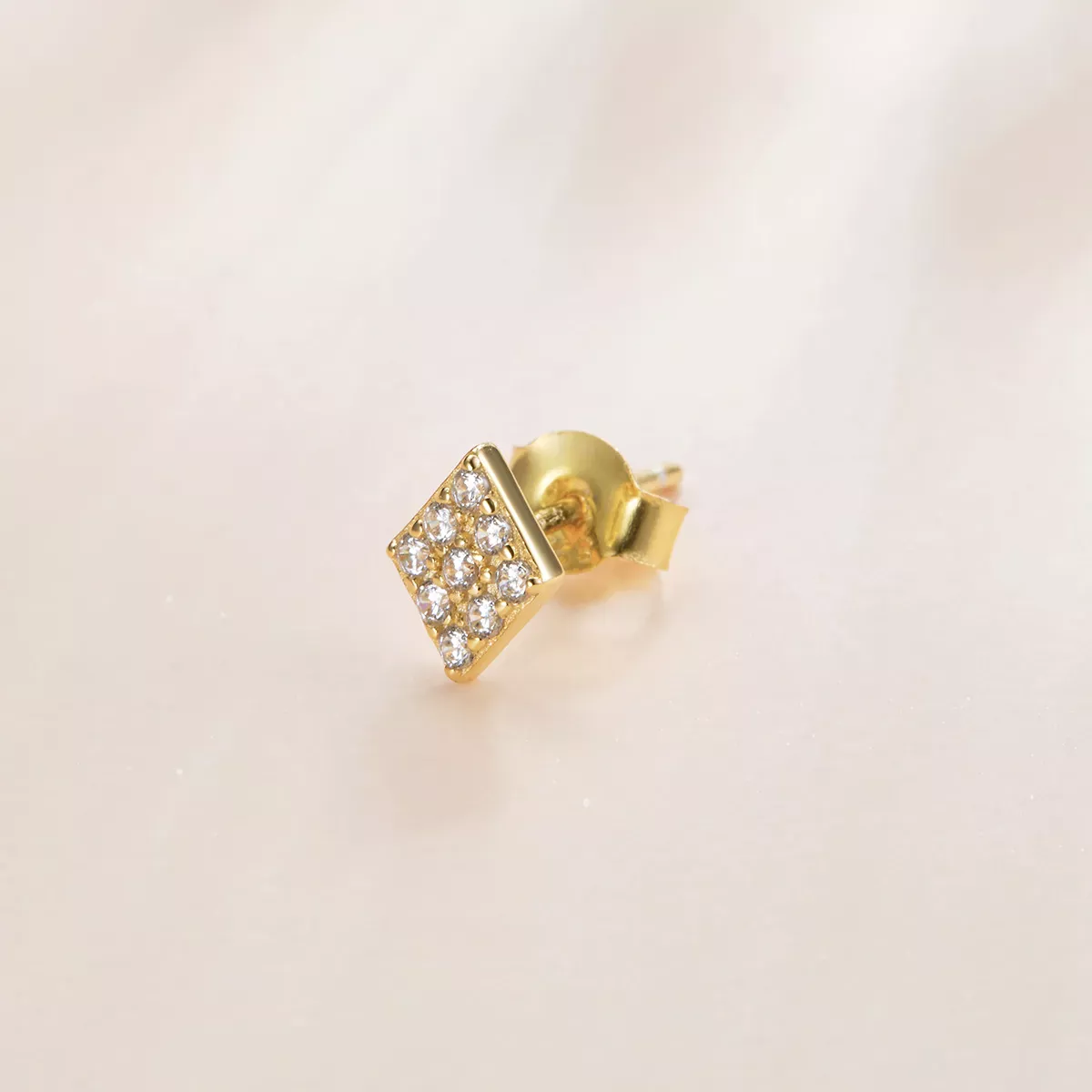 Pandora Style Poker - Cubes Stud Earrings - SCE1055