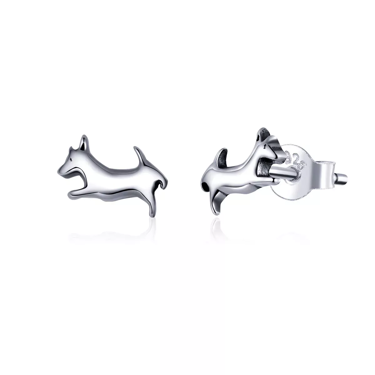 Pandora Style Puppy Stud Earrings - SCE818