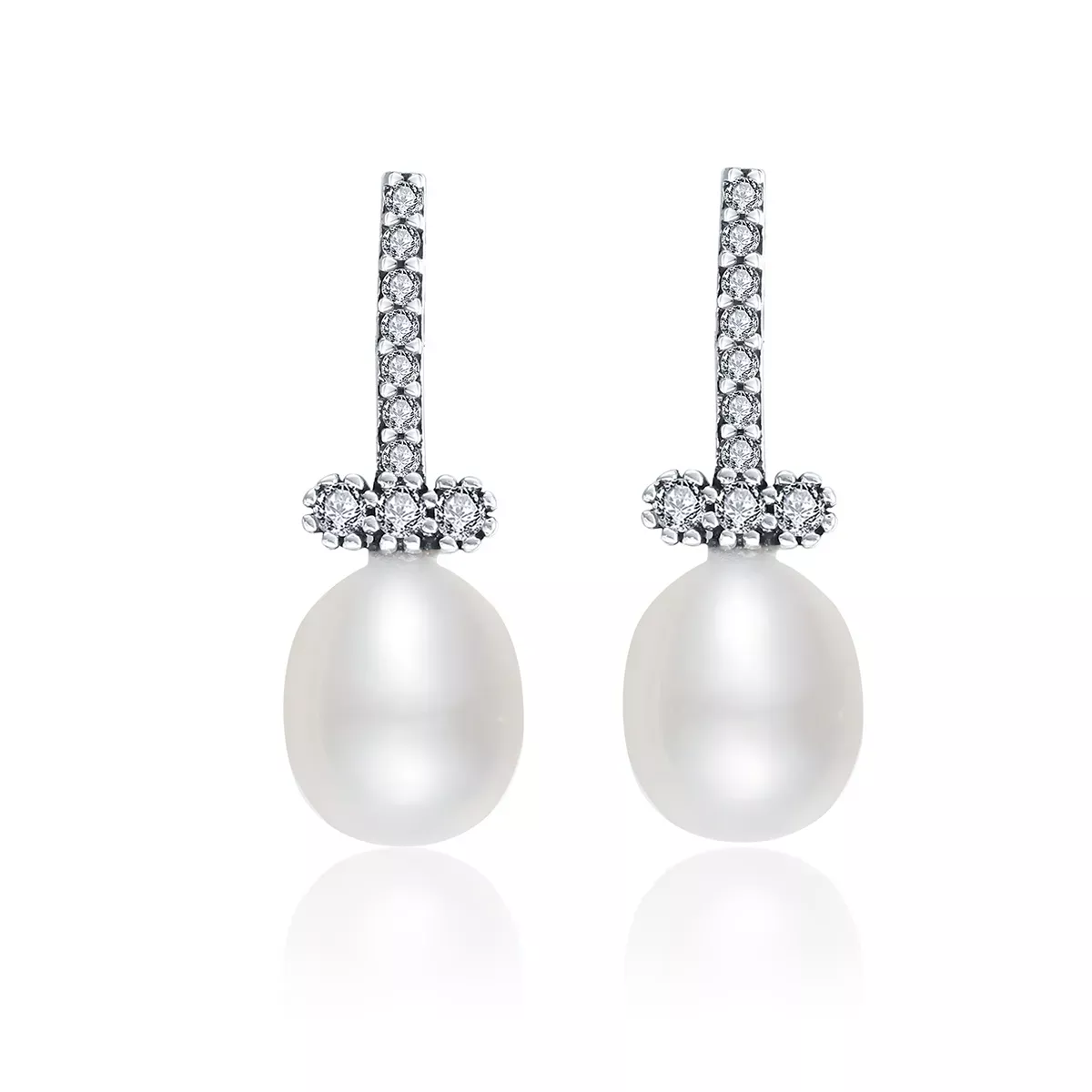 Pandora Style Quiet Light Stud Earrings - VSE100