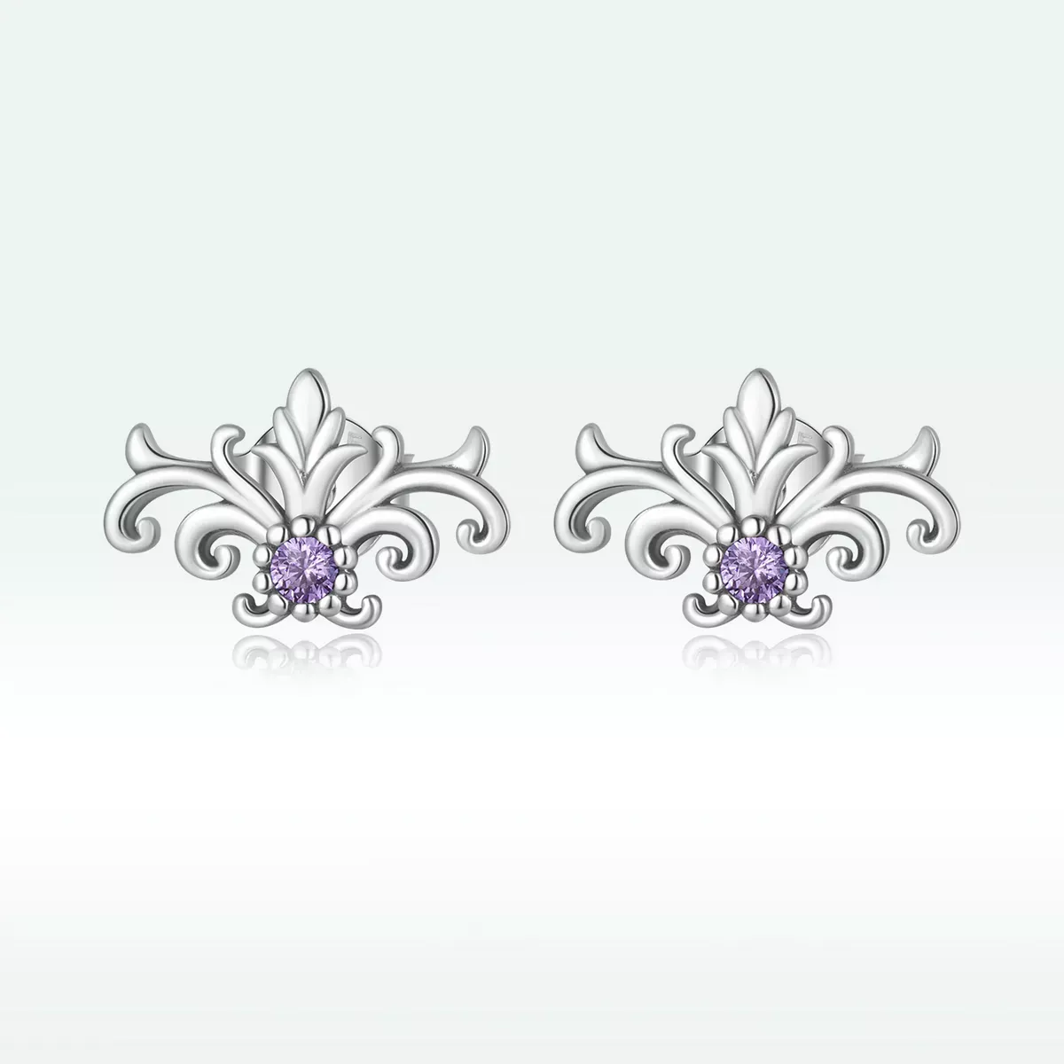 Pandora Style Retro Pattern Stud Earrings - BSE578
