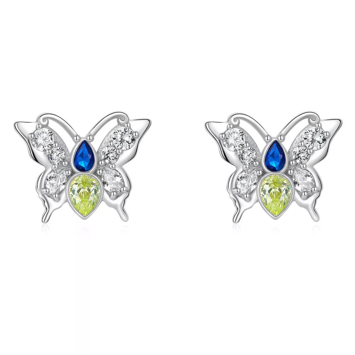 Pandora Style Shine Butterfly Stud Earrings - BSE564