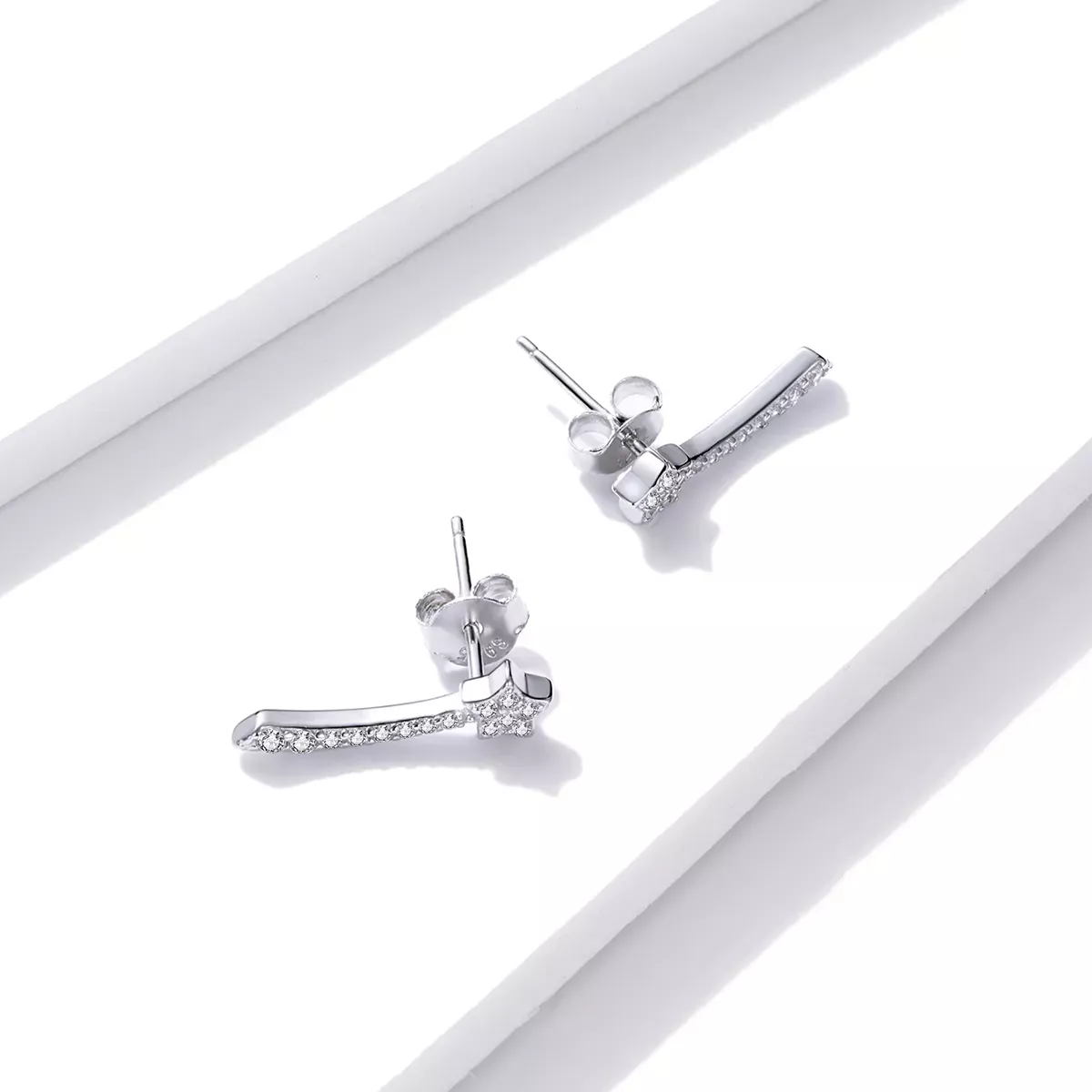 Pandora Style Shining Meteor Stud Earrings - BSE486