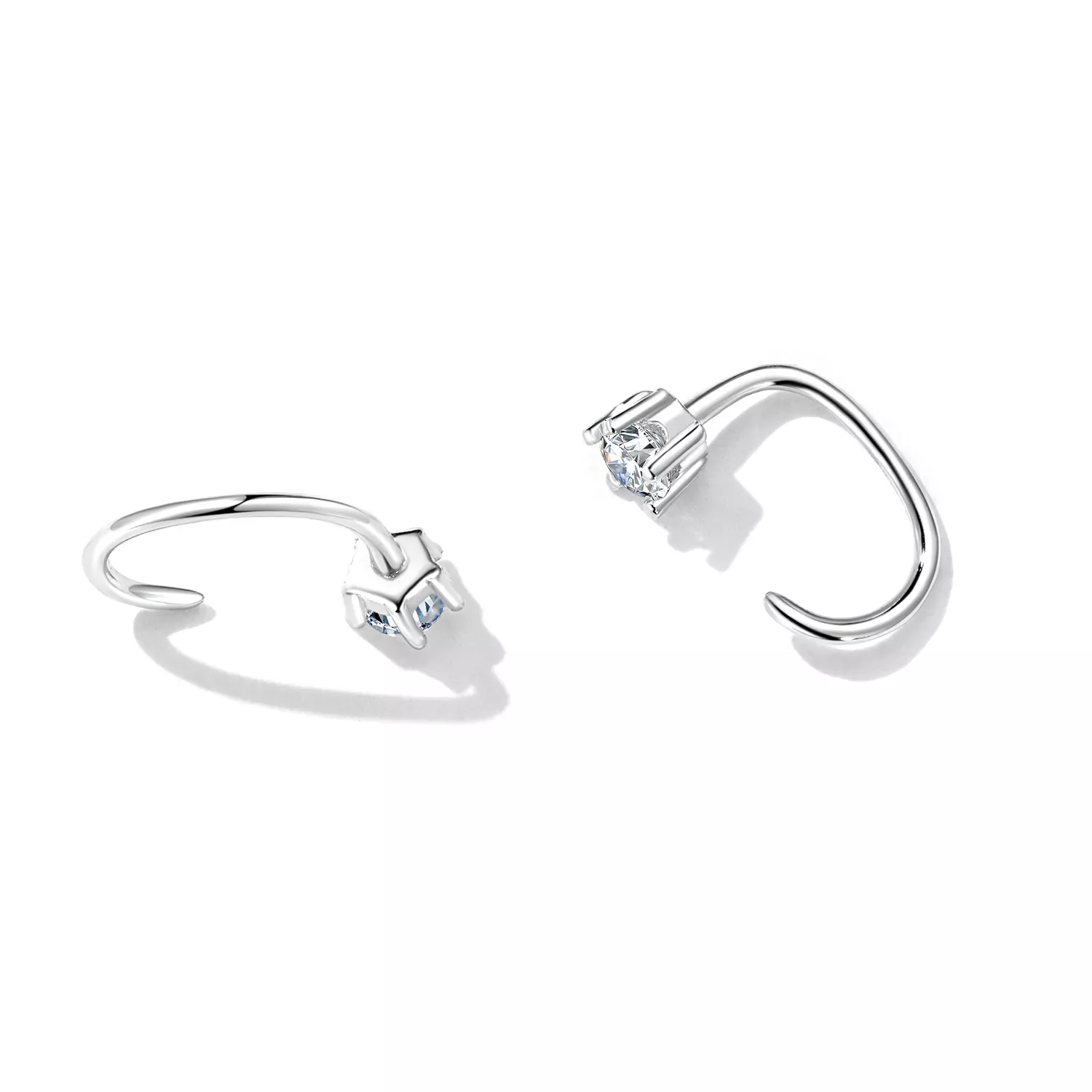 Pandora Style Simple and Shining Stud Earrings - SCE1422