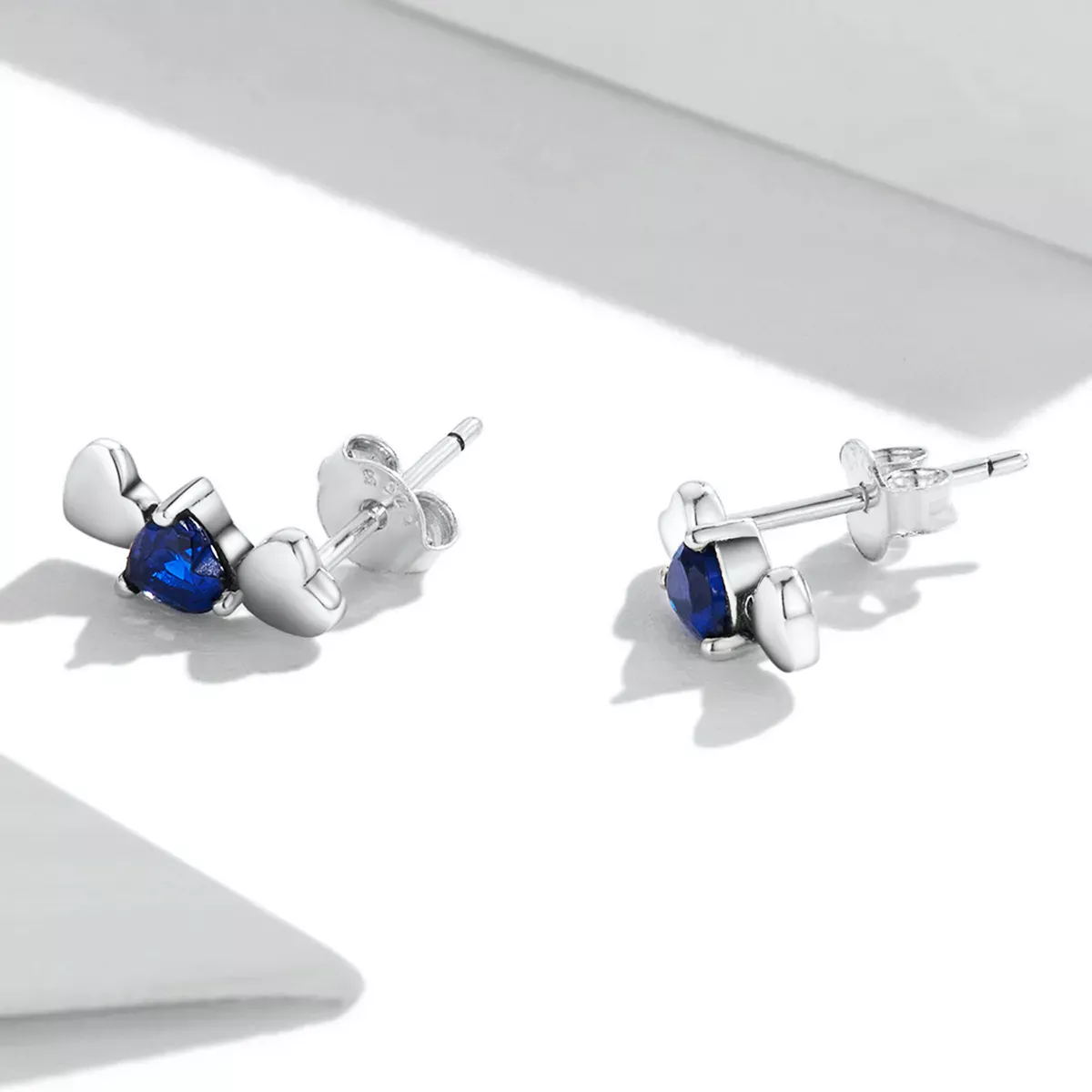 Pandora Style Simple Love Stud Earrings - SCE1348
