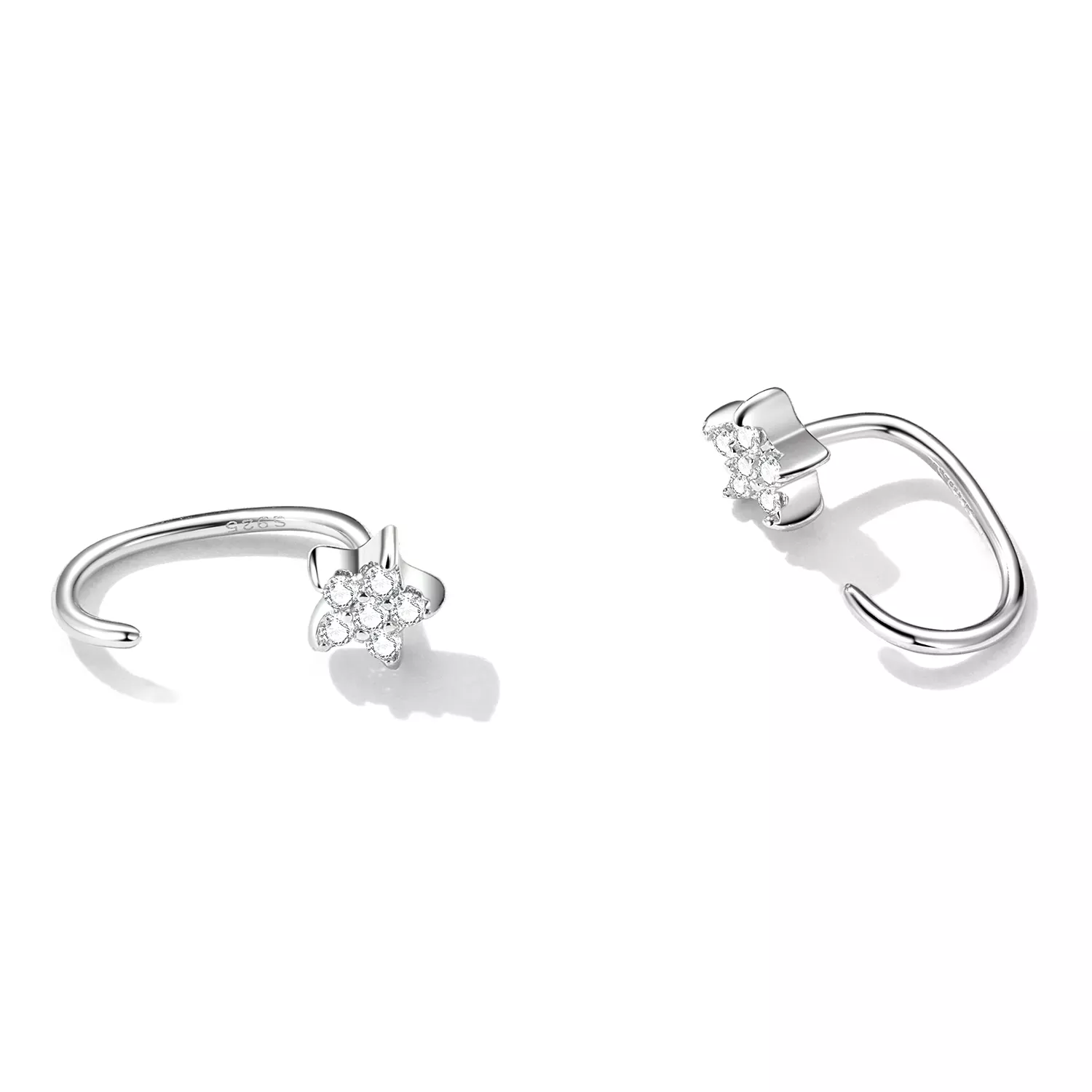 Pandora Style Simple Star Stud Earrings - SCE1421