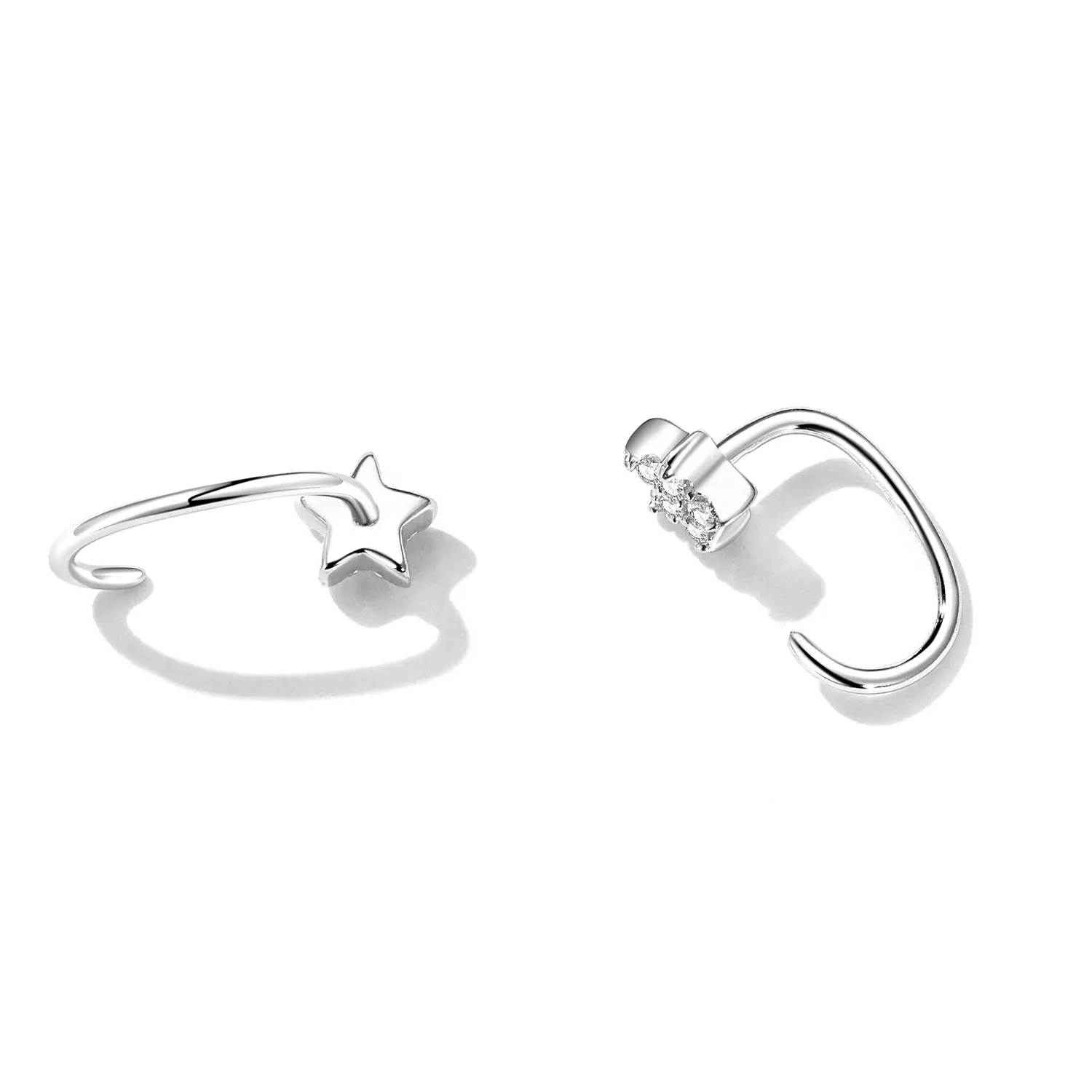 Pandora Style Simple Star Stud Earrings - SCE1421