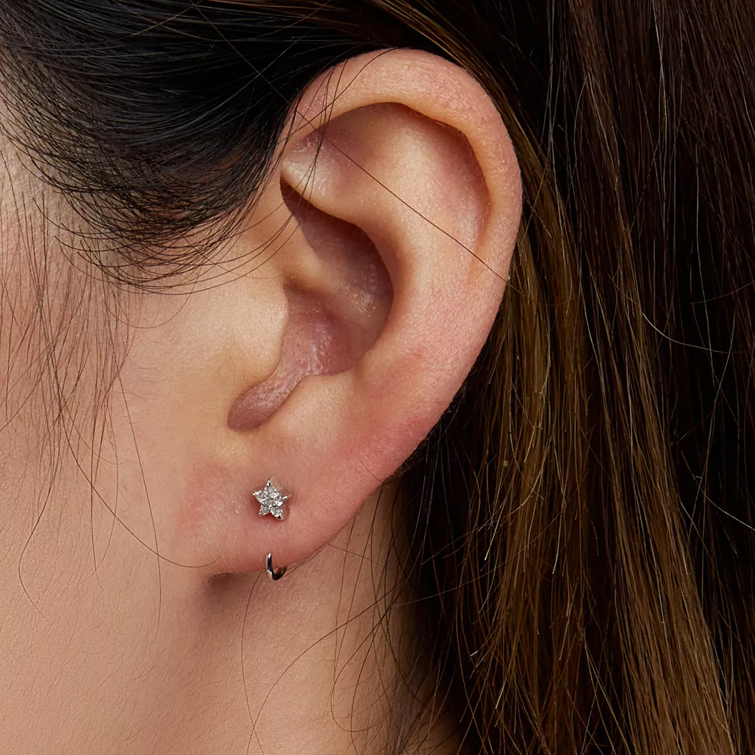 Pandora Style Simple Star Stud Earrings - SCE1421
