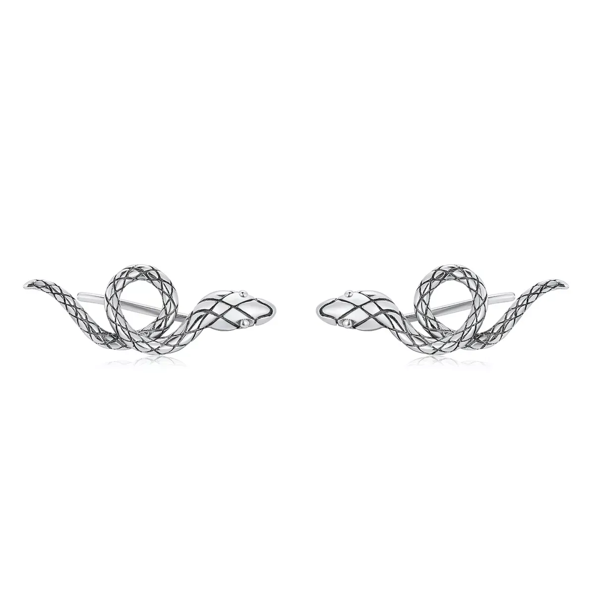 Pandora Style Spirit Snake Stud Earrings - SCE1355