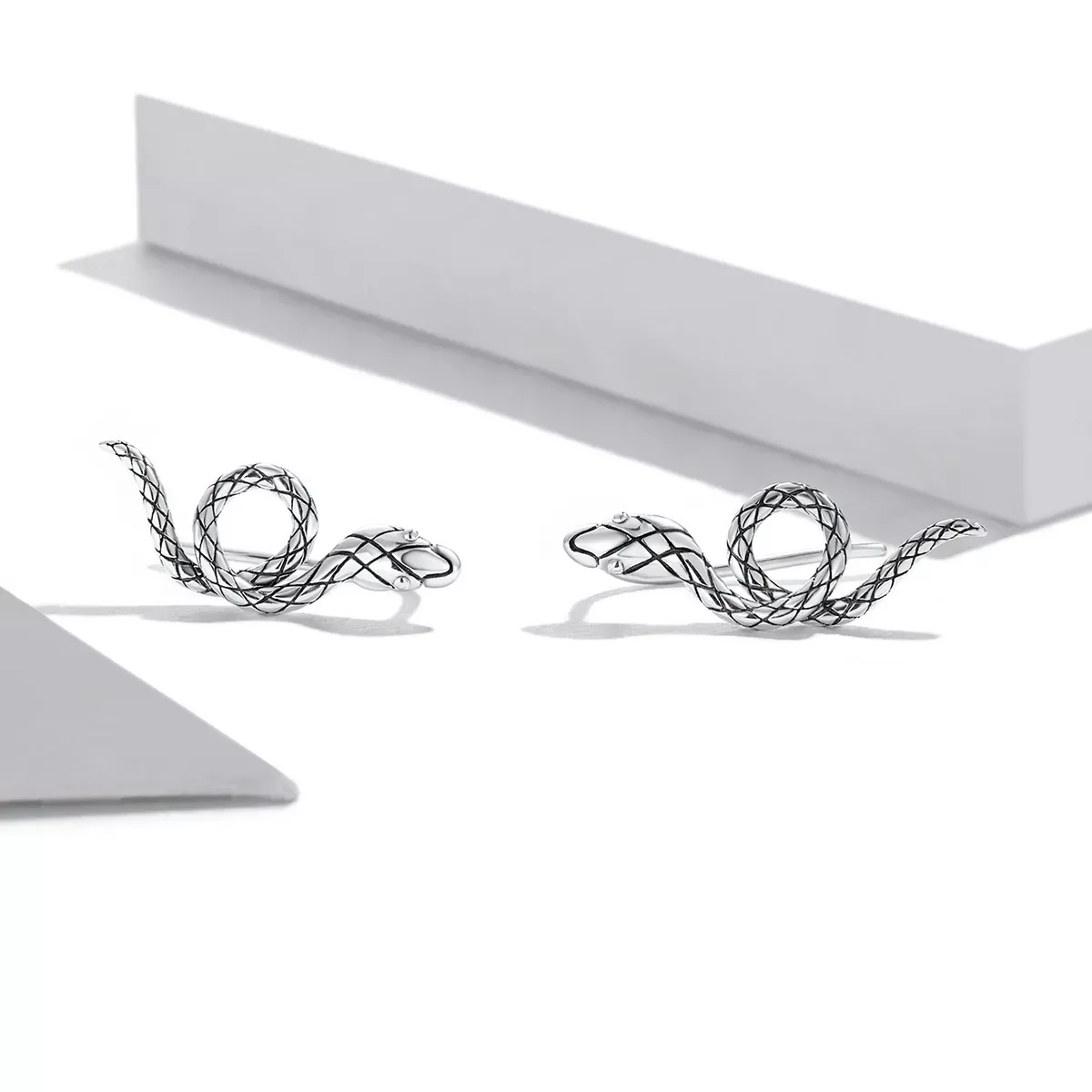 Pandora Style Spirit Snake Stud Earrings - SCE1355