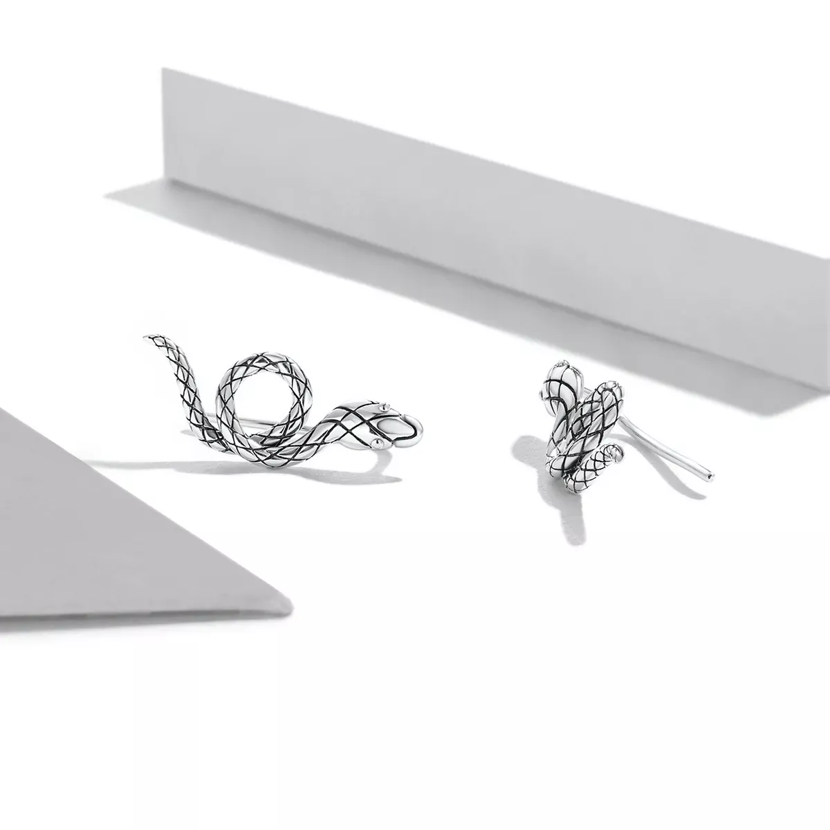 Pandora Style Spirit Snake Stud Earrings - SCE1355