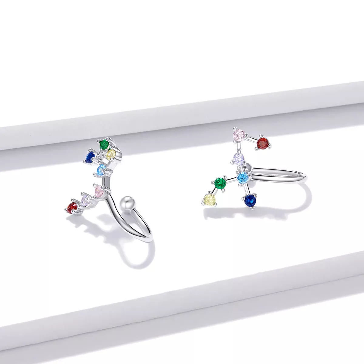 Pandora Style Star Track Stud Earrings - BSE457