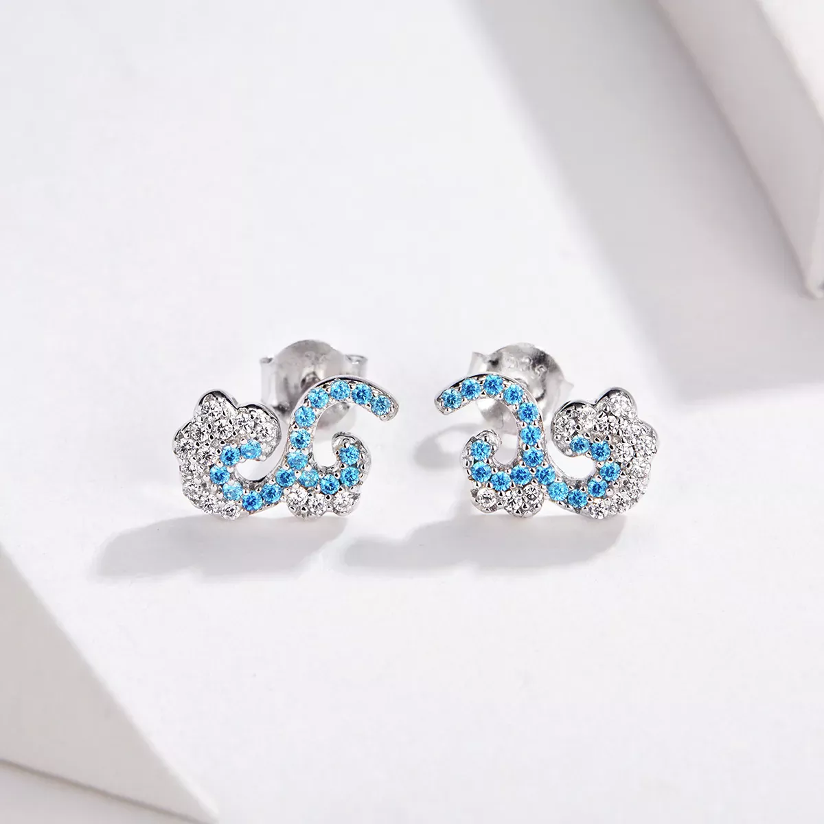 Pandora Style Summer Spray Stud Earrings - BSE121