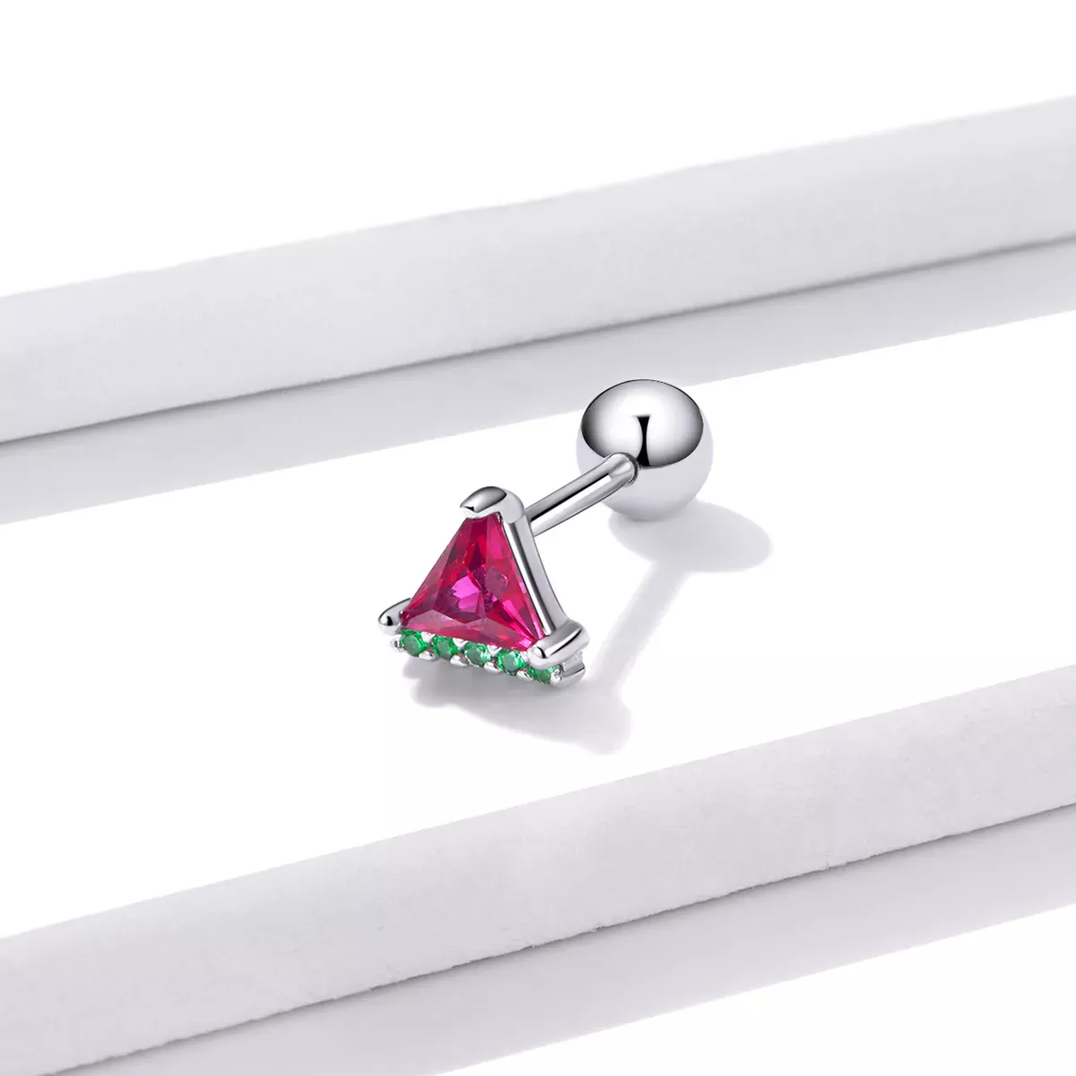 Pandora Style Summer Sweetheart - Watermelon Stud Earrings - BSE492
