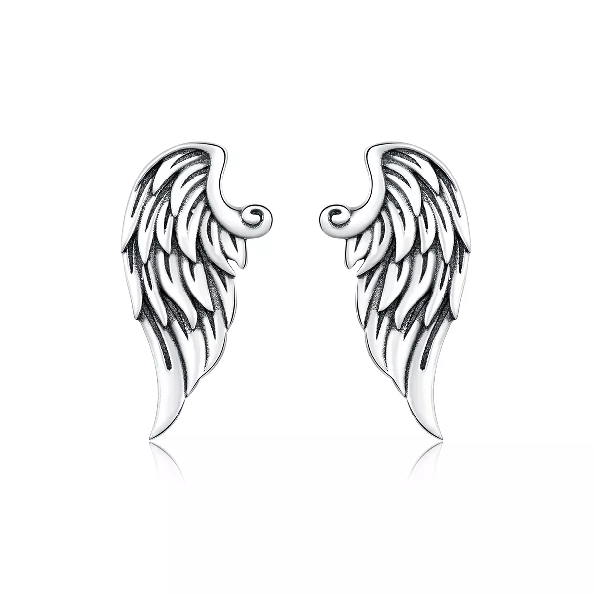 Pandora Style Wing Stud Earrings - BSE343