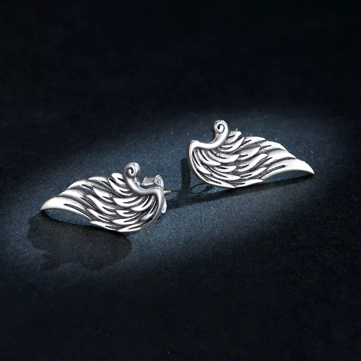 Pandora Style Wing Stud Earrings - BSE343